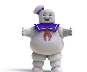 Ghostbusters Stay Puft Marshmallow Man 3D Models