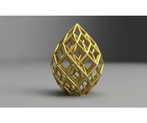 Cubic Lattice Statue 3D Models