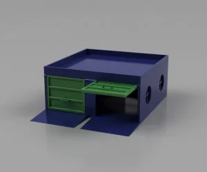 Two Car Garage For Hotwheelsmatchbox Cars 3D Models