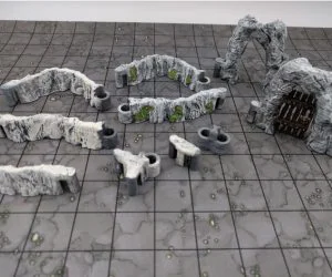 Dungeonsticks Caverns Dry Caverns 3D Models