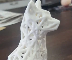 Low Poly Voronoi Fox 3D Models
