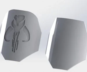 Mandalorian Shoulder Pad 3D Models
