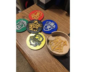Harry Potter Coasters 3D Models