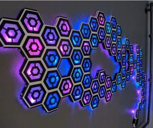 Hexagon Wall 3D Models