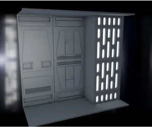 Star Wars Complete Death Star Diorama 3D Models
