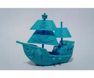 Shiver Me Timbers Benchy With Adjustable Sails 3D Models