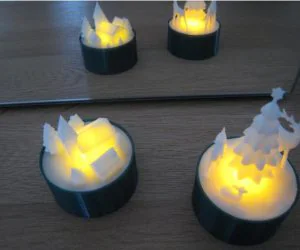 Christmas Xmas Winter Sceneries For Led Tealight 3D Models