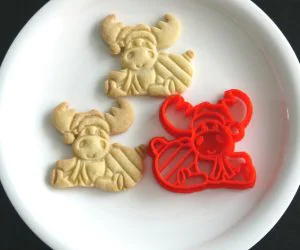 Reindeer Cookie Cutter For Christmas 3D Models