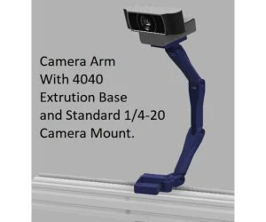 Camera Arm Standard Tripod Mount 3D Models