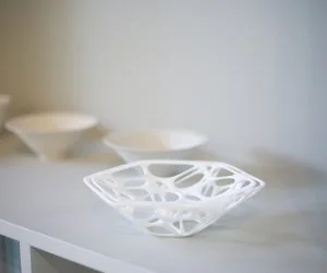 Voronoi Hexagon Dish 3D Models