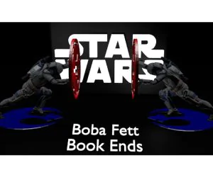 Star Wars Boba Fett Book Ends 3D Models