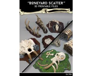Boneyard Scatter 28Mm Gaming Sample Item 3D Models
