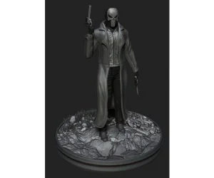Punisher Noir Marvel 3D Models