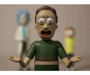 Jerry Rick And Morty 3D Models