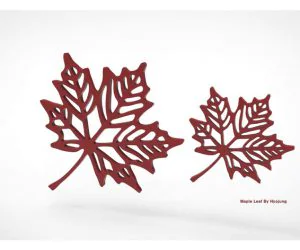 Maple Leaf ♥ Decoration 3D Models