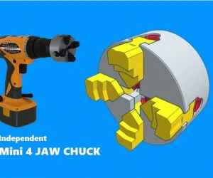 Mini 4 Jaw Chuck Independent 3D Models