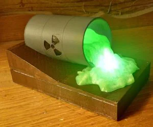 Radioactive Waste Night Light 3D Models