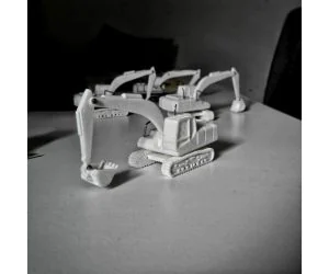 Easy To Print Generic Excavator Esc 1100 Or Ho Scale 3D Models
