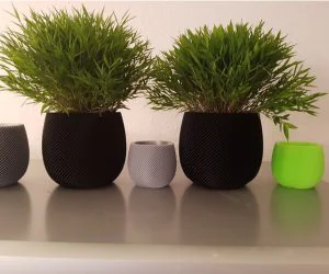 Finned Planter 3D Models