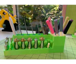 Cricut Tool Holder With Cups 3D Models