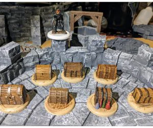 Fantasy Wargame Terrain Treasure Tokens 3D Models