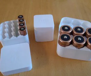 Customizable Battery Case 2 3D Models