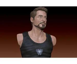 Tony Stark Bust 3D Models