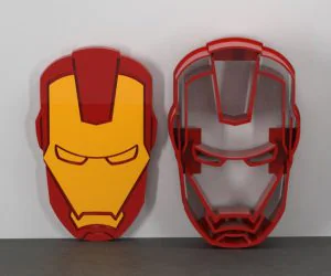 Iron Man Cookie Cutter 3D Models