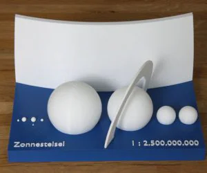 Scale Model Of The Solar System 3D Models