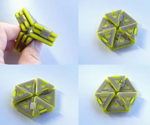 Hexaflexagon 3D Models