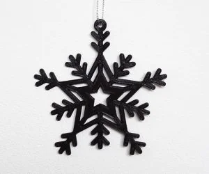 Snowflake Star Ornament 3D Models