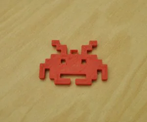 Space Invader Ornamentkey Chain 3D Models