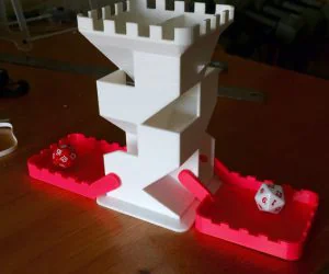 Remixed Folding Dice Tower 3D Models