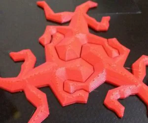 Escher Lizard 3D Models