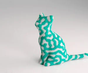 2Color Standing Cat 3D Models