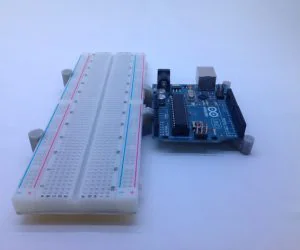 Arduino Uno Big Breadboard Holder 3D Models
