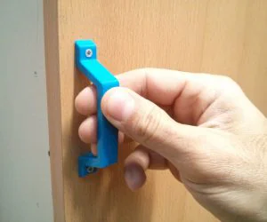 Pull Handle For Cabinet Doors And Drawers From Cad To 3Dprinted Model In 30 Minutes 3D Models