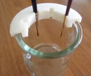 Parametric Brush Holder As A Painting Water Pot 3D Models