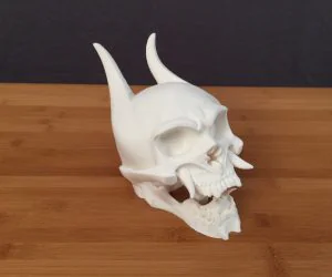 Oni Skull Hollowed 3D Models