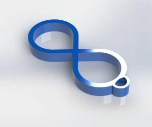Infinity Keychain 3D Models