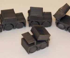Tiny Toy Dump Truck 3D Models