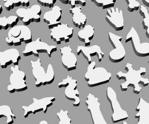 Cookie Cutter Collection 3D Models