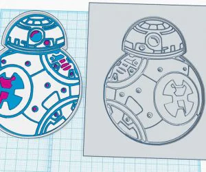 Star Wars Bb8 Cookie Cutter 3D Models