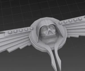 Darth Vader Wing Badge 3D Models