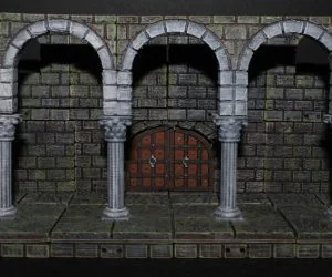 Openforge 2.0 Cutstone Colonnade 3D Models
