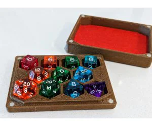 Dice Box And Tray For 11 Dice 3D Models