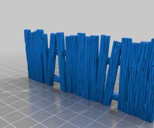 Basic Wooden Fence 3D Models