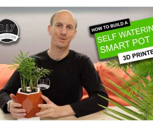 Automatic Smart Plant Pot Diy 3D Printed Arduino Self Watering Project 3D Models