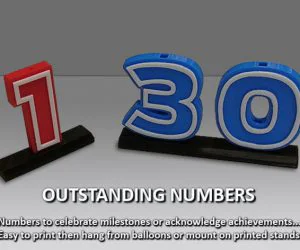 Outstanding Numbers 3D Models