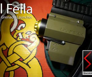 Lil Fella Airsoft Pocket Grenade Launcher 3D Models